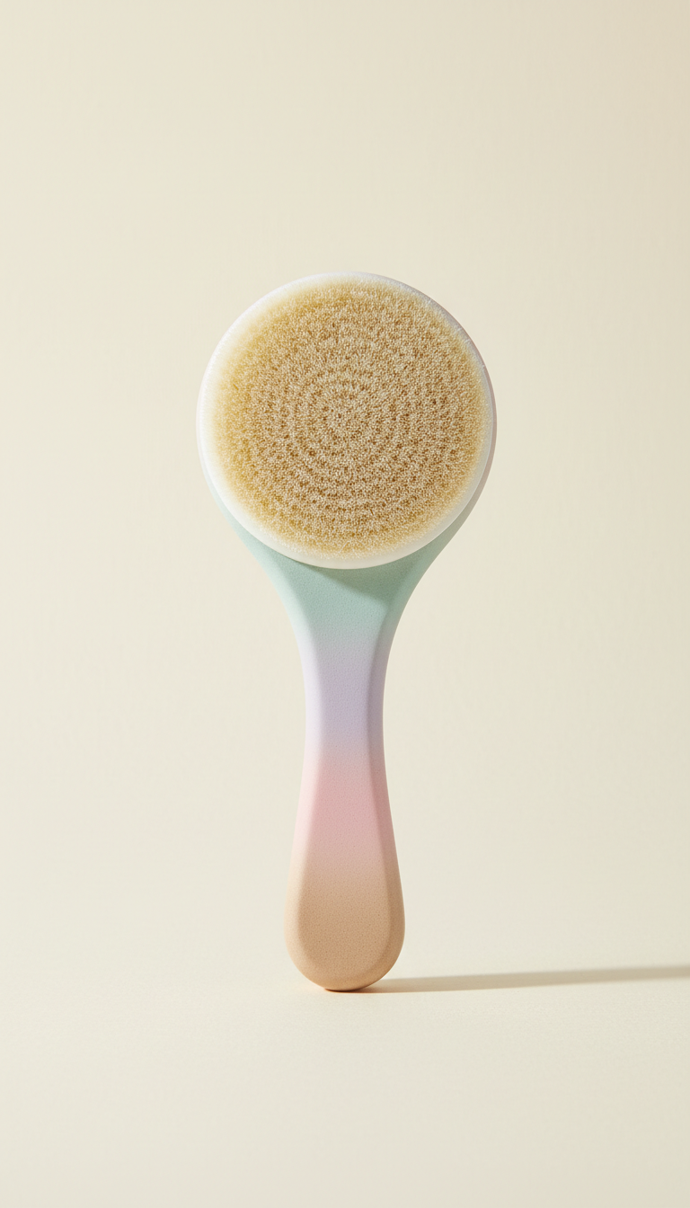 Silk Exfoliating Body Brush with Pastel Handle