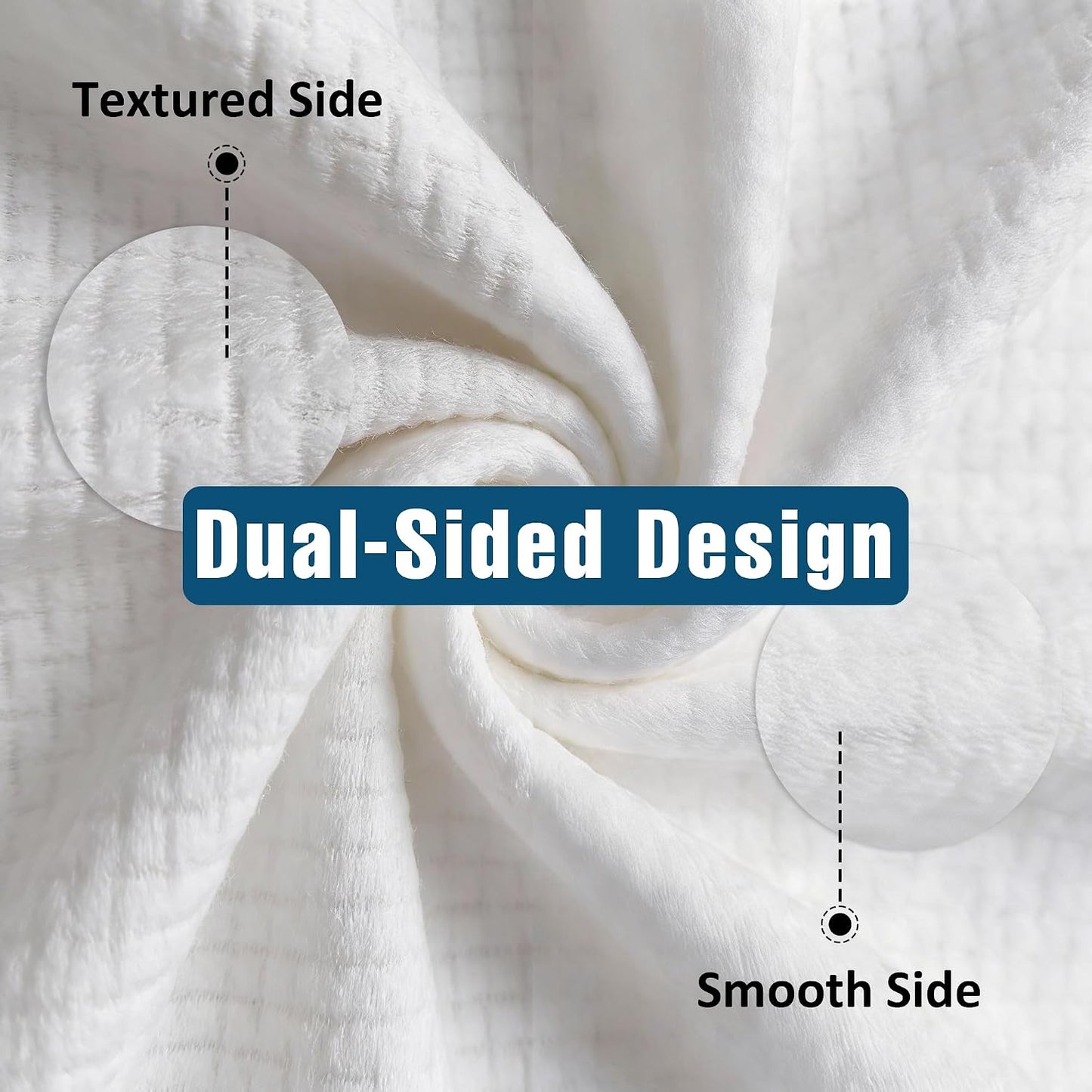 Disposable Face Towels, 10 X 12 in XL Facial Towels, 50 Count | Clinically Tested, Reduce Redness, Skin Soothing, Sensitive Skin Friendly, Biodegradable, Skincare, Women Cleansing,Absorbent