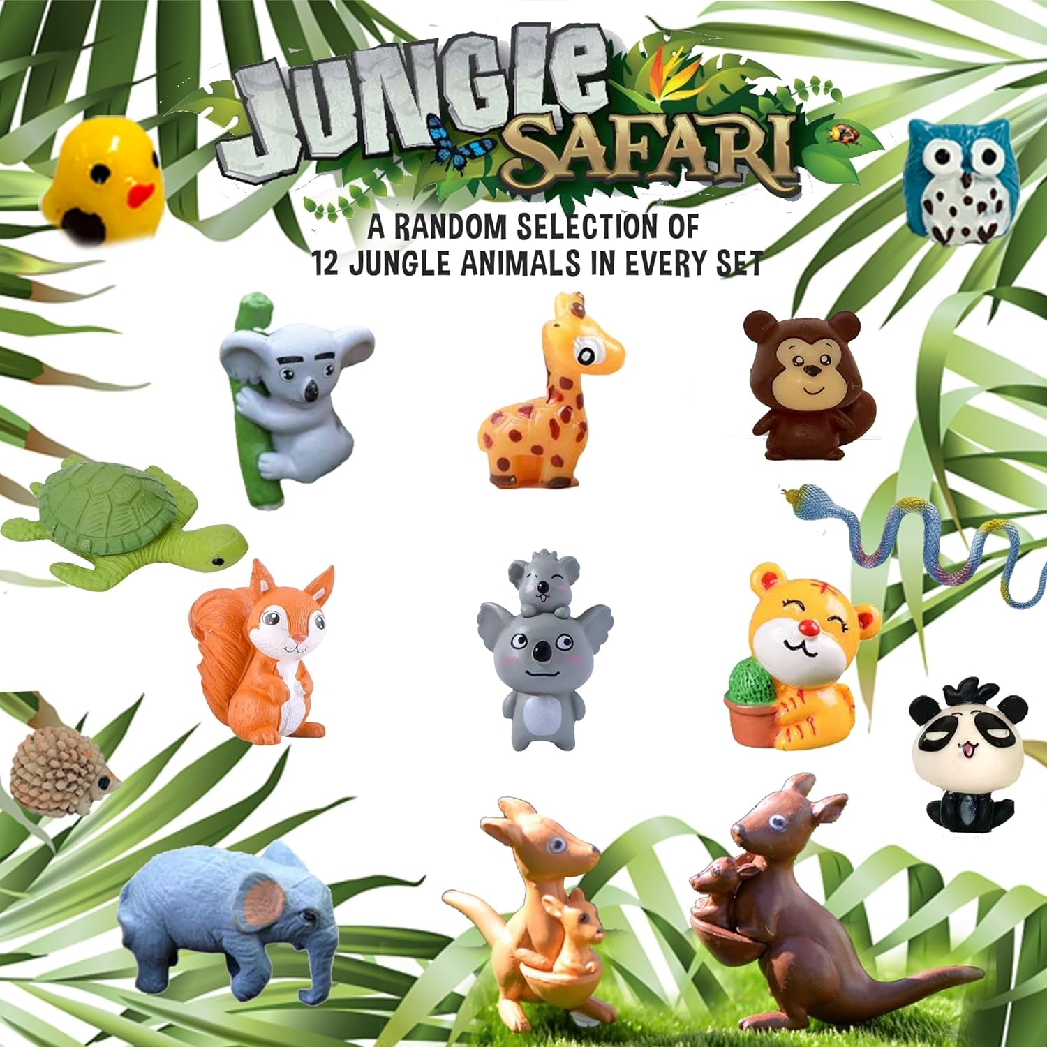 Bath Bombs for Kids with Surprise Inside, 12 Bubble Bath Fizzies with Toys | Bath Fizzies with Jungle Animal Toys, Moisturizing, Gentle & Kids Safe, Rainbow Spa Bath Fizz, Birthday Gifts for Boys Girls