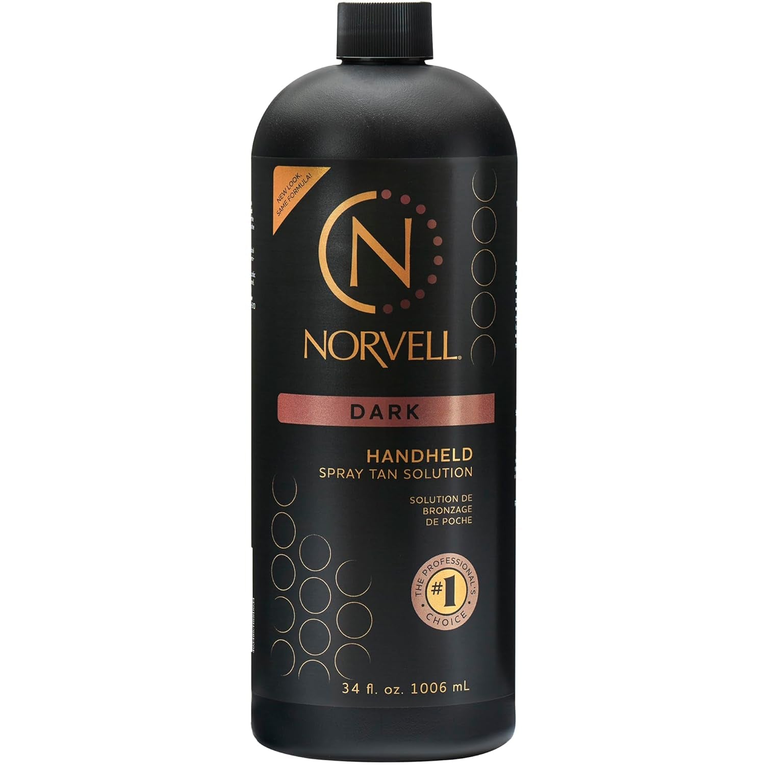 Premium Spray Tan Solution Dark 34 Fl Oz | Professional Sunless Tanning Formula for Deep Natural Bronze, Streak-Free, Fast-Drying, Long-Lasting Sunless Color