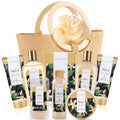Vanilla 10Pc Gifts for Women Spa Gift Basket | Gift Sets for Women, Bath Sets, Spa Gift Basket for Women, Gifts for Her, Self Care Gift, Bridal Shower Gifts, Tote Bag
